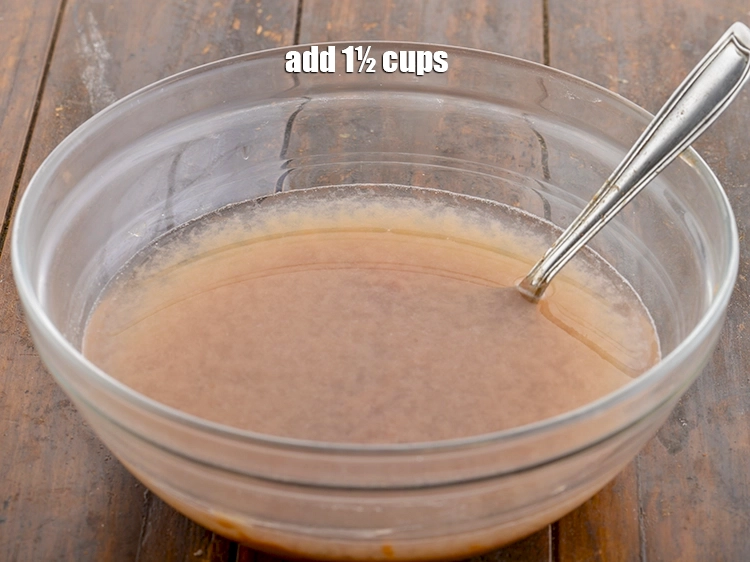 Step 13 – <p><span style="background-color:rgb(255,255,255);color:rgb(0,0,0);">Add 1½ cups of <strong>water</strong>. Adjust the consistency of chutney according to your recipe …