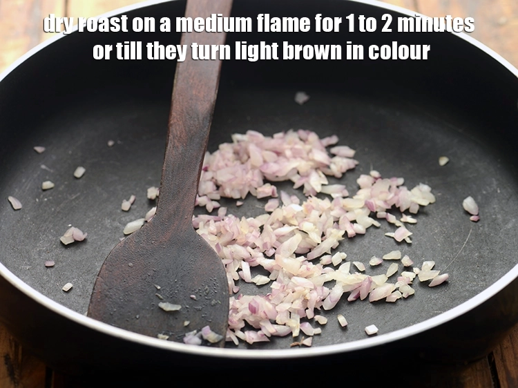 Step 11 – <p><strong>Dry roast </strong>on a medium flame for 1 to 2 minutes or till they turn …