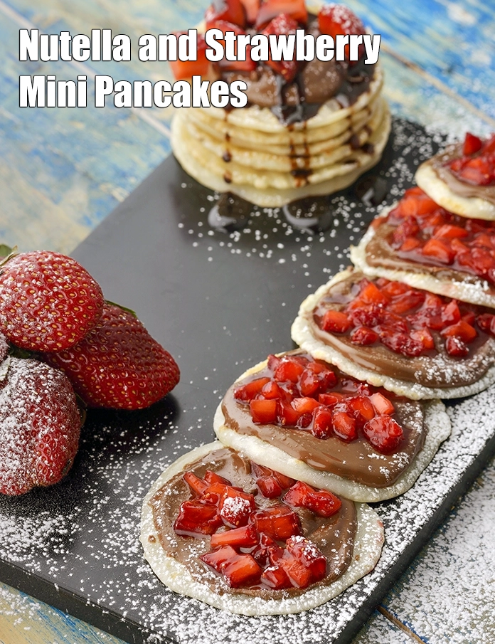 Step 13 – <p><strong>Nutella and Strawberry Mini Pancakes</strong>.</p>