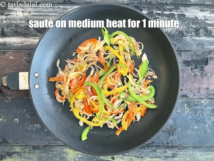 Step 13 – <p>Sauté on a medium flame for 1 minute.</p>