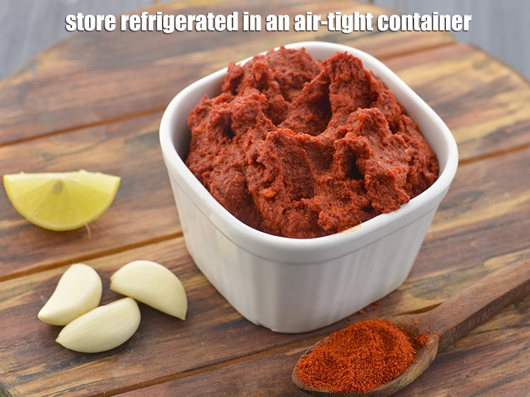 Step 10 – <p>Use the <strong>lasan ki chatni</strong> as required or refrigerate in an air-tight container. <span style="background-color:rgb(255,255,255);color:rgb(0,0,0);">It …