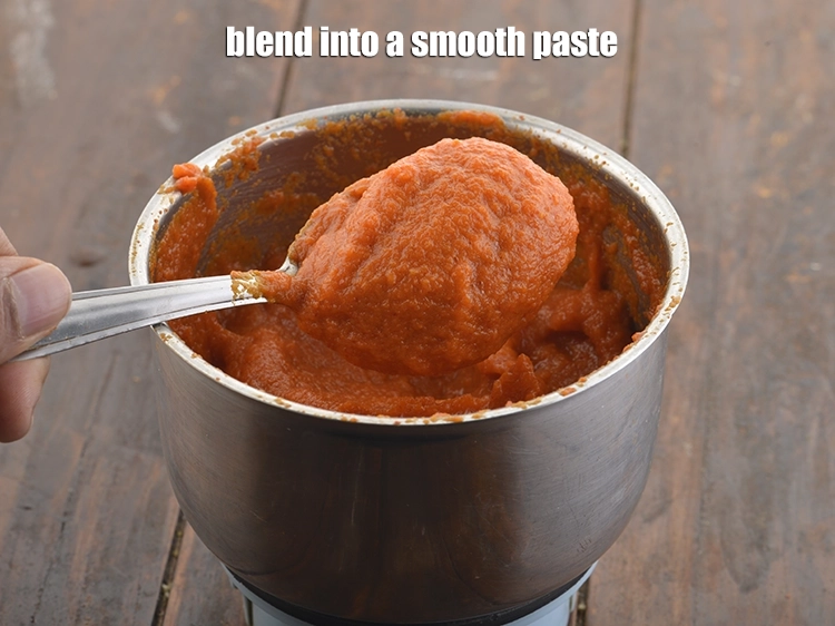 Step 7 – <p><strong>Blend</strong><span style="background-color:rgb(255,255,255);color:rgb(0,0,0);"> into a smooth paste.</span></p>