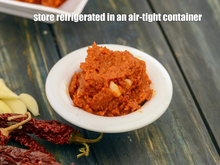 Step 8 – <p><span style="background-color:rgb(255,255,255);color:rgb(0,0,0);"><strong>Store</strong> refrigerated in an air-tight container and use as required for 10-15 days.</span></p>