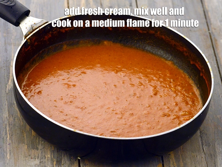 Step 9 – <p><span style="background-color:rgb(255,255,255);color:rgb(0,0,0);">Add the 2 tbsp </span><a href="https://www.tarladalal.com/glossary-fresh-cream-1877i"><u>fresh cream</u></a><span style="background-color:rgb(255,255,255);color:rgb(0,0,0);">, mix well and cook on a …