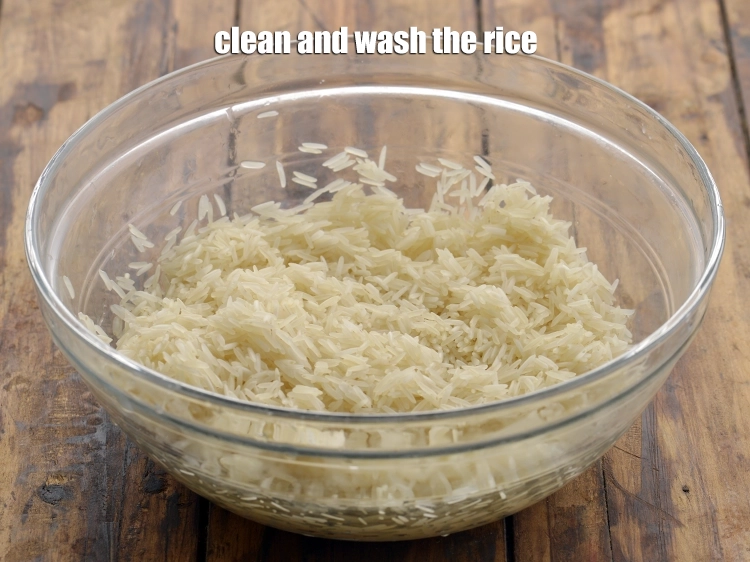 Step 2 – <p>Clean and wash the rice.</p>
