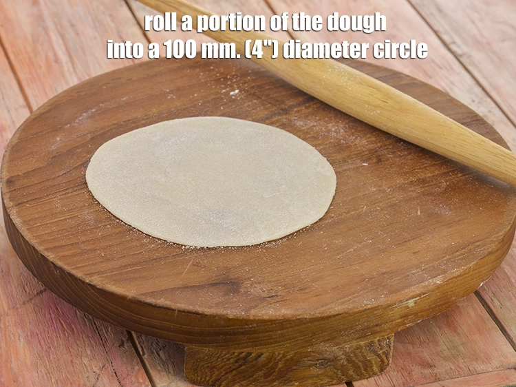 Step 6 – <p>To make the <strong>Spinach and Cheese Sambousek, Lebanese Spinach and Cheese Ghughras</strong>, &nbsp;<span style="background-color:rgb(255,255,255);color:rgb(0,0,0);">Divide the …