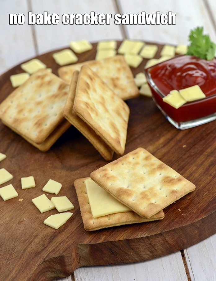 Step 10 – <p><span style="background-color:rgb(255,255,255);color:rgb(0,0,0);"><strong>Cheese cracker sandwich recipe | no bake cracker sandwich | quick kids cheese cracker …