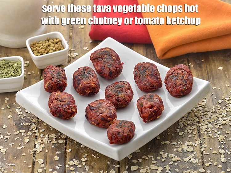 Step 11 – <p><span style="background-color:rgb(255,255,255);color:rgb(0,0,0);">Serve these </span><strong>tava vegetable chops</strong><span style="background-color:rgb(255,255,255);color:rgb(0,0,0);"> hot with </span><strong>green chutney</strong><span style="background-color:rgb(255,255,255);color:rgb(0,0,0);"> or </span><strong>tomato ketchup</strong><span …