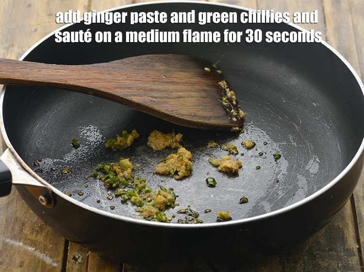 Step 3 – <p><span style="background-color:rgb(255,255,255);color:rgb(0,0,0);">Add the 1/2 tsp </span><a href="https://www.tarladalal.com/glossary-ginger-adrak-453i#ing_2753"><u>ginger (adrak) paste</u></a><span style="background-color:rgb(255,255,255);color:rgb(0,0,0);"> and 1 tsp finely </span><a …