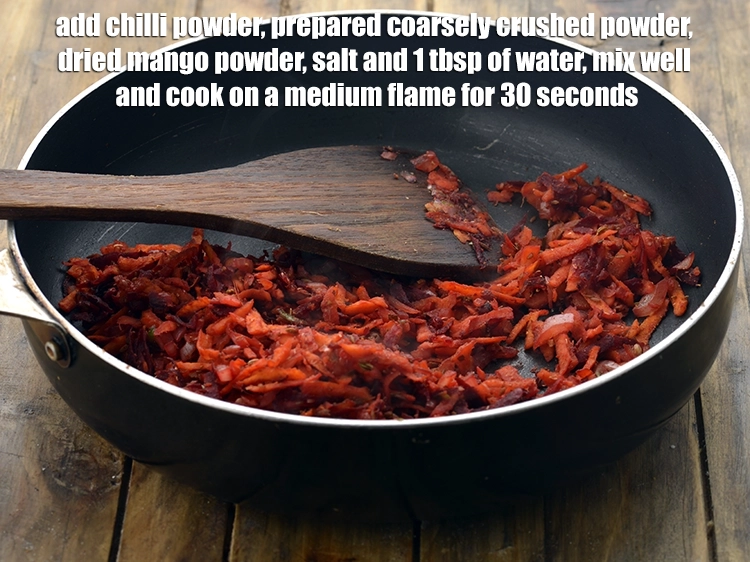 Step 6 – <p><span style="background-color:rgb(255,255,255);color:rgb(0,0,0);">Add the 1/2 tsp </span><a href="https://www.tarladalal.com/glossary-chilli-powder-red-chilli-powder-339i"><u>chilli powder</u></a><span style="background-color:rgb(255,255,255);color:rgb(0,0,0);">, <strong>prepared coarsely crushed powder</strong>, 1/4 tsp …