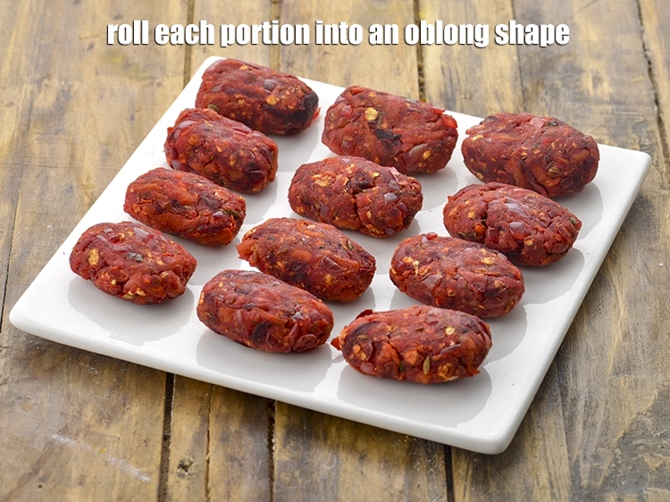 Step 8 – <p><span style="background-color:rgb(255,255,255);color:rgb(0,0,0);">Divide the mixture into 12 equal portions and roll each portion into an oblong …