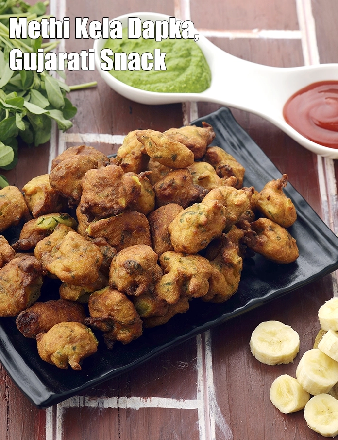 Step 12 – <p><strong>Methi Kela Dapka, Gujarati Snack</strong>.</p>