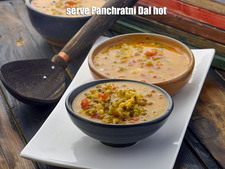 Step 11 – <p><span style="background-color:rgb(255,255,255);color:rgb(0,0,0);">Serve <strong>Panchratni Dal</strong> hot.</span></p>