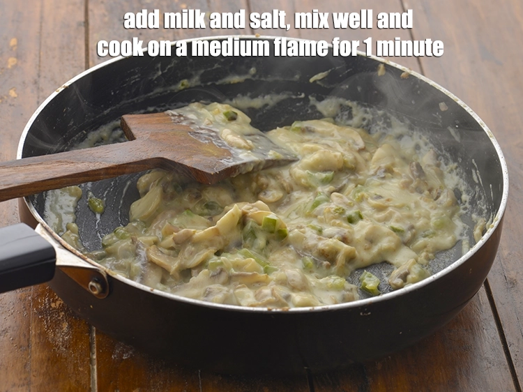 Step 5 – <p><span style="background-color:rgb(255,255,255);color:rgb(0,0,0);">Add the 5 tbsp </span><a href="https://www.tarladalal.com/glossary-milk-doodh-full-cream-milk-514i"><u>milk</u></a><span style="background-color:rgb(255,255,255);color:rgb(0,0,0);"> and </span><a href="https://www.tarladalal.com/glossary-salt-namak-table-salt-418i"><u>salt </u></a><span style="background-color:rgb(255,255,255);color:rgb(0,0,0);">to taste, mix …