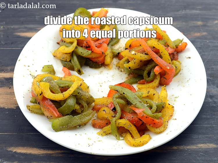 Step 15 – <p><span style="background-color:rgb(255,255,255);color:rgb(0,0,0);">Divide the<strong> stuffing</strong> into 4 equal portions. Keep aside.</span></p>