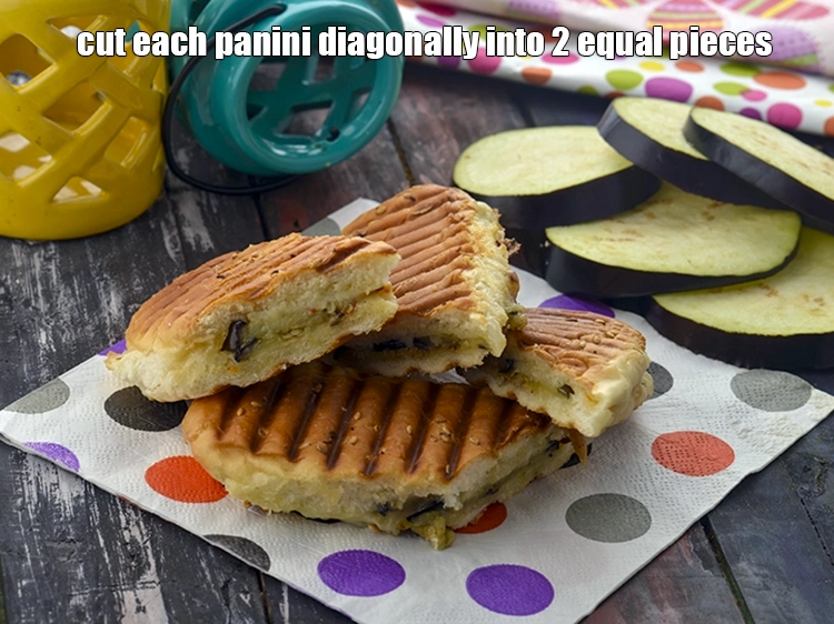 Step 15 – <p><span style="background-color:rgb(255,255,255);color:rgb(0,0,0);">Cut each <strong>panini</strong> diagonally into 2 equal pieces. Repeat steps 3 to 5 to …