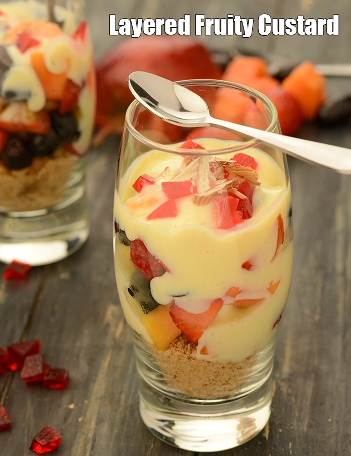 Step 15 – <p>Serve <strong>Layered Fruity Custard</strong> immediately.</p>