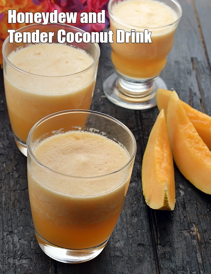 Step 5 – <p><span style="background-color:rgb(255,255,255);color:rgb(0,0,0);">Serve <strong>Honeydew and Tender Coconut Drink</strong> immediately.</span></p>
