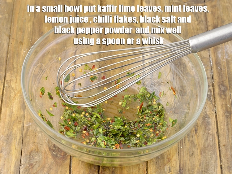Step 1 – <p>To make the <span style="background-color:rgb(255,255,255);color:rgb(0,0,0);"><strong>Kafiir Lime Leaf and Yoghurt Dip</strong>, In a small bowl, put …