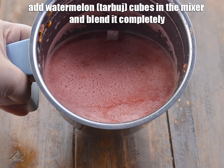 Step 1 – <p>To make the <strong>Watermelon Cooler | watermelon milk drink | tarbooz sharbat | Indian summer …
