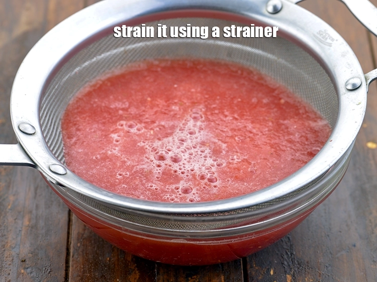 Step 2 – <p><span style="background-color:rgb(255,255,255);color:rgb(0,0,0);">Strain it using a strainer.</span></p>