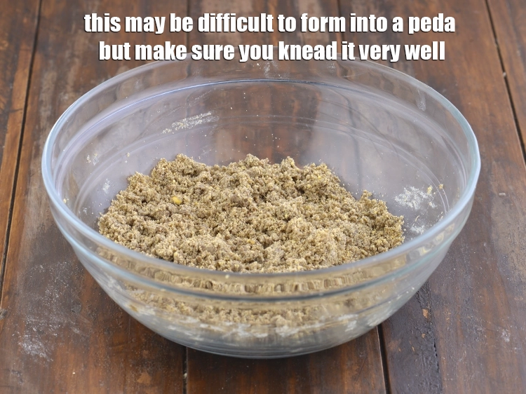Step 11 – <p>This may be difficult to form into a <strong>peda</strong> but make sure you knead it …