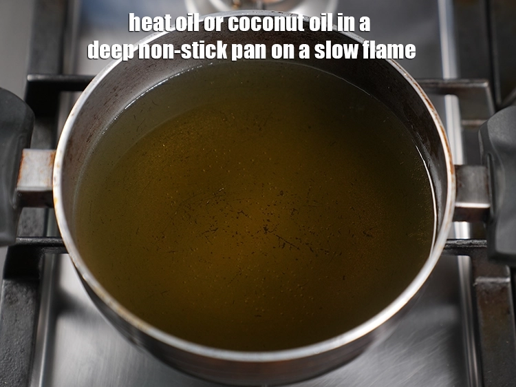 Step 2 – <p><span style="background-color:rgb(255,255,255);color:rgb(0,0,0);">Heat the </span><a href="https://www.tarladalal.com/glossary-oil-671i"><u>oil</u></a><span style="background-color:rgb(255,255,255);color:rgb(13,13,13);"> or </span><a href="https://www.tarladalal.com/glossary-coconut-oil-nariyal-ka-tel-1186i"><u>coconut oil</u></a><span style="background-color:rgb(255,255,255);color:rgb(0,0,0);"> in a deep non-stick …
