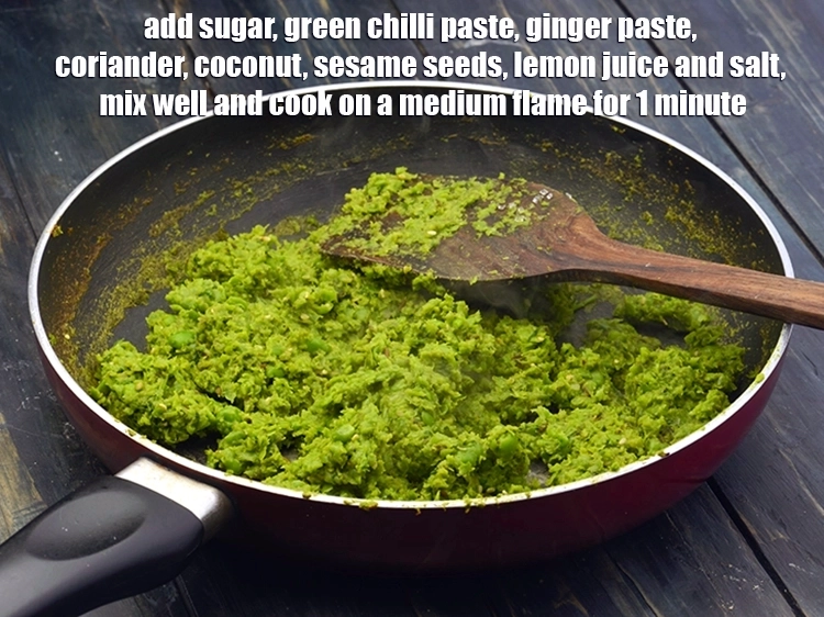 Step 11 – <p><span style="background-color:rgb(255,255,255);color:rgb(0,0,0);">Add the 1 1/2 tsp </span><a href="https://www.tarladalal.com/glossary-sugar-chini-shakkar-278i"><u>sugar</u></a><span style="background-color:rgb(255,255,255);color:rgb(0,0,0);">, 1 1/2 tsp </span><a href="https://www.tarladalal.com/glossary-green-chilli-paste-hari-mirch-ki-paste-mirchi-paste-333i"><u>green chilli …