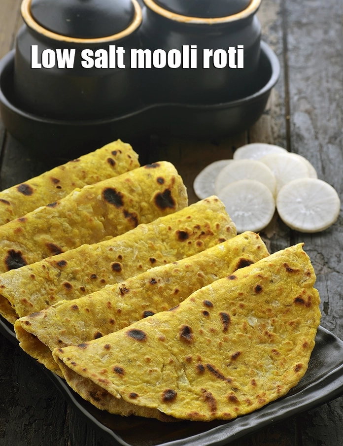 Step 8 – <p><span style="background-color:rgb(255,255,255);color:rgb(0,0,0);">Serve </span><strong>whole wheat mooli paratha | low salt mooli roti | low sodium &nbsp;radish …