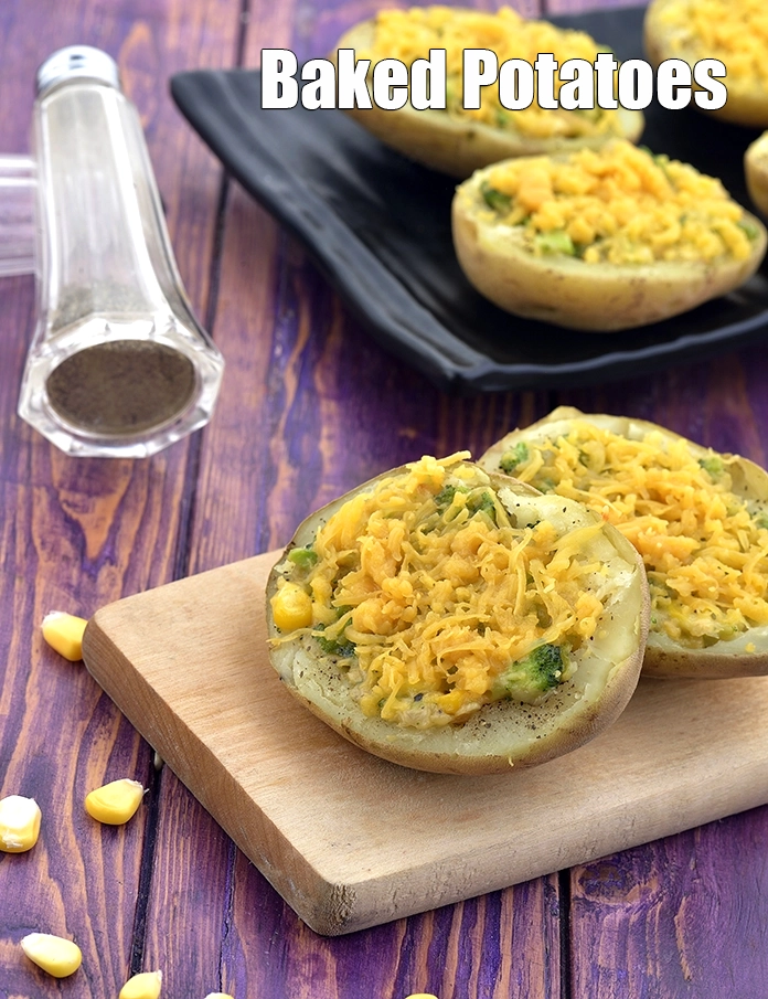 Step 13 – <p><strong>Baked potatoes recipe in a microwave | Indian syle microwave baked potatoes</strong>.</p>