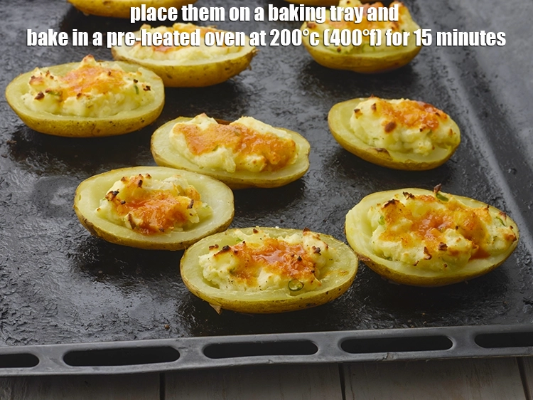 Step 10 – <p><span style="color:rgb(13,13,13);">Place them on a baking tray and <strong>bake in a pre-heated oven</strong> at 200°c …