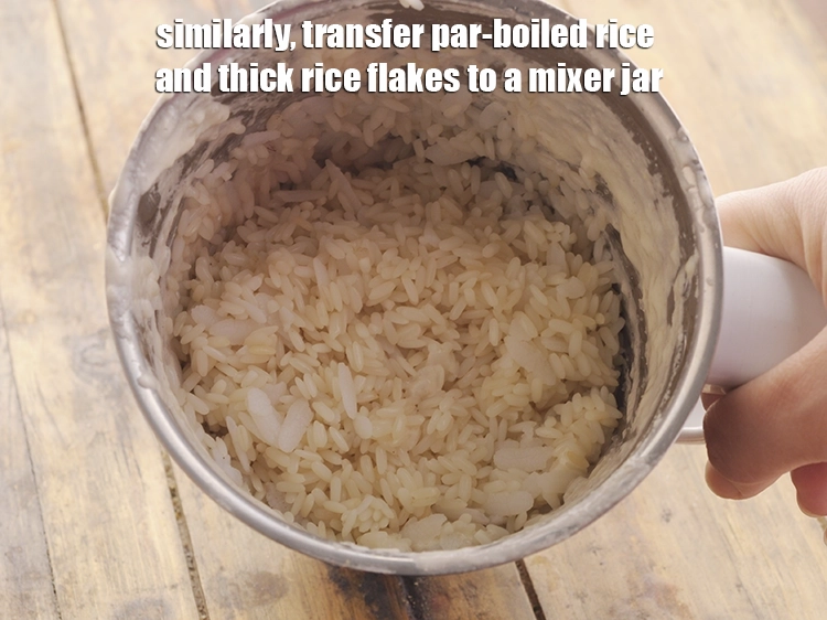 Step 22 – <p><span style="background-color:rgb(255,255,255);color:rgb(0,0,0);">Transfer into the same mixer jar. There is no need to wash it.</span></p>