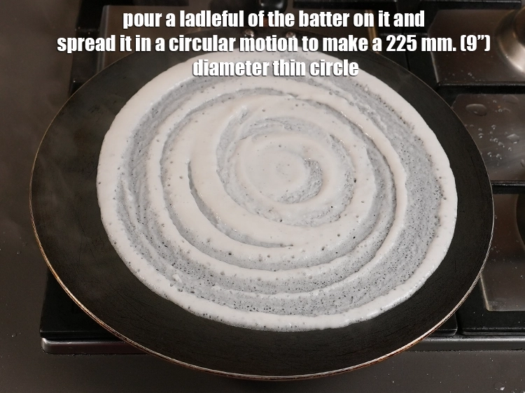 Step 33 – <p><span style="background-color:rgb(255,255,255);color:rgb(0,0,0);">Spread it in a circular motion to make a 225 mm. (9”) diameter thin …