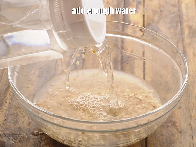 Step 13 – <p style="margin-left:0px;">Add enough <strong>water</strong> in a deep bowl.</p>
