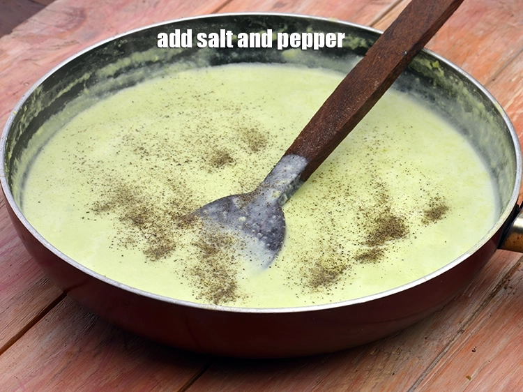Step 7 – <p><span style="background-color:rgb(255,255,255);color:rgb(0,0,0);">Add the </span><a href="https://www.tarladalal.com/glossary-salt-namak-table-salt-418i"><u>salt</u></a><span style="background-color:rgb(255,255,255);color:rgb(0,0,0);"> and pepper.</span></p>