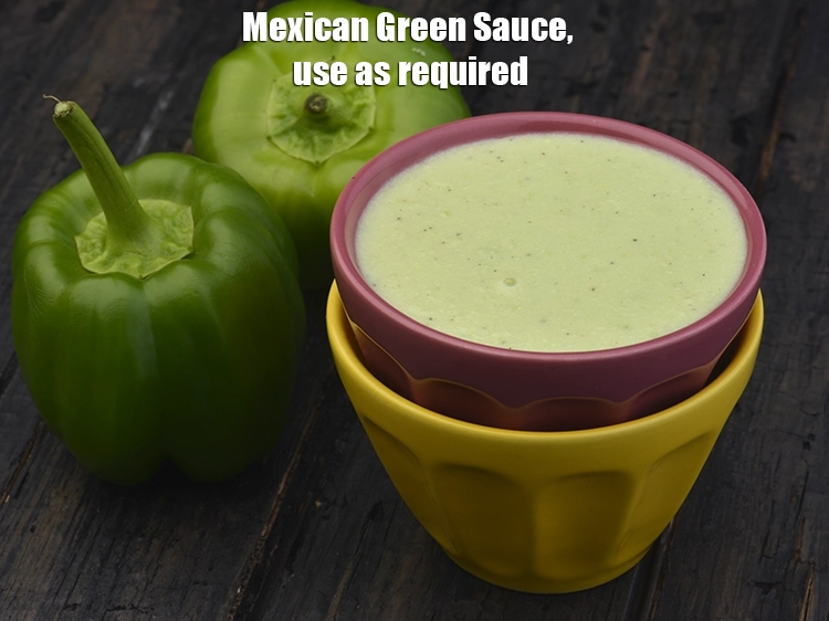 Step 9 – <p><span style="background-color:rgb(255,255,255);color:rgb(0,0,0);"><strong>Mexican Green Sauce</strong>. Use as required.</span></p>