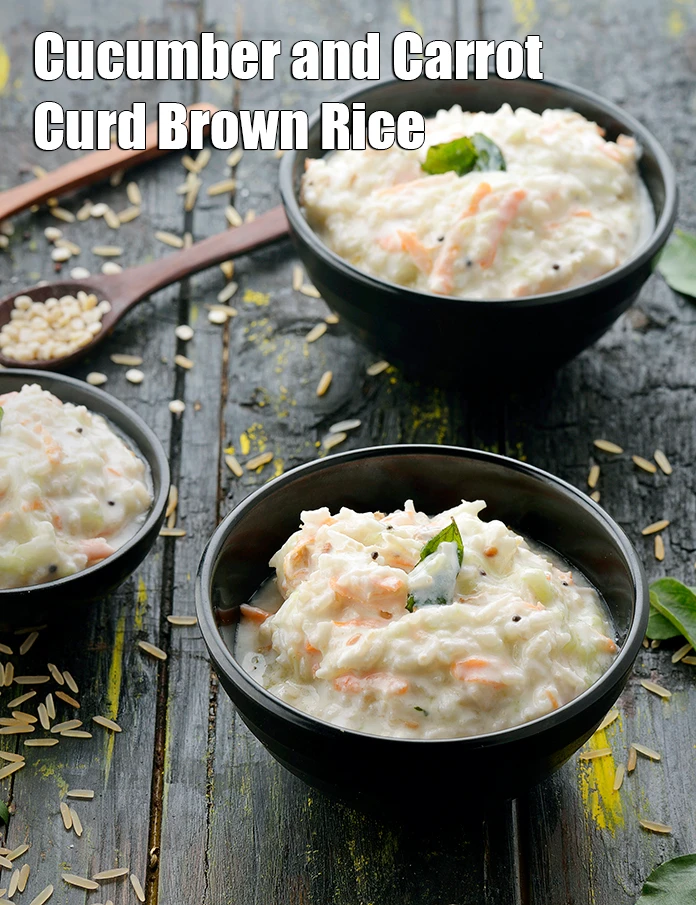 Step 10 – <p><strong>Cucumber and Carrot Curd Brown Rice, Low Salt Recipe</strong>.</p>