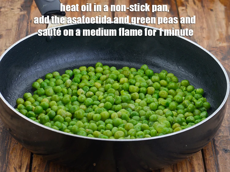 Step 1 – <p>To make the <span style="background-color:rgb(255,255,255);color:rgb(0,0,0);"><strong>Hare Mutter ki Chaat, Green Pea Chaat</strong>, Heat the 1 tbsp …