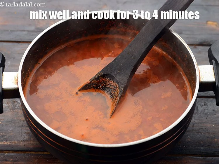 Step 29 – <p><span style="background-color:rgb(255,255,255);color:rgb(0,0,0);">Mix well and cook on a medium flame for 3 to 4 minutes, while …