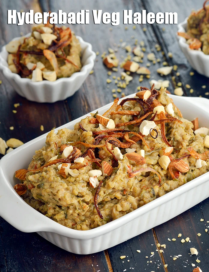 Step 8 – <p><span style="background-color:rgb(255,255,255);color:rgb(0,0,0);">Serve <strong>Hyderabadi Veg Haleem</strong> hot.</span></p>