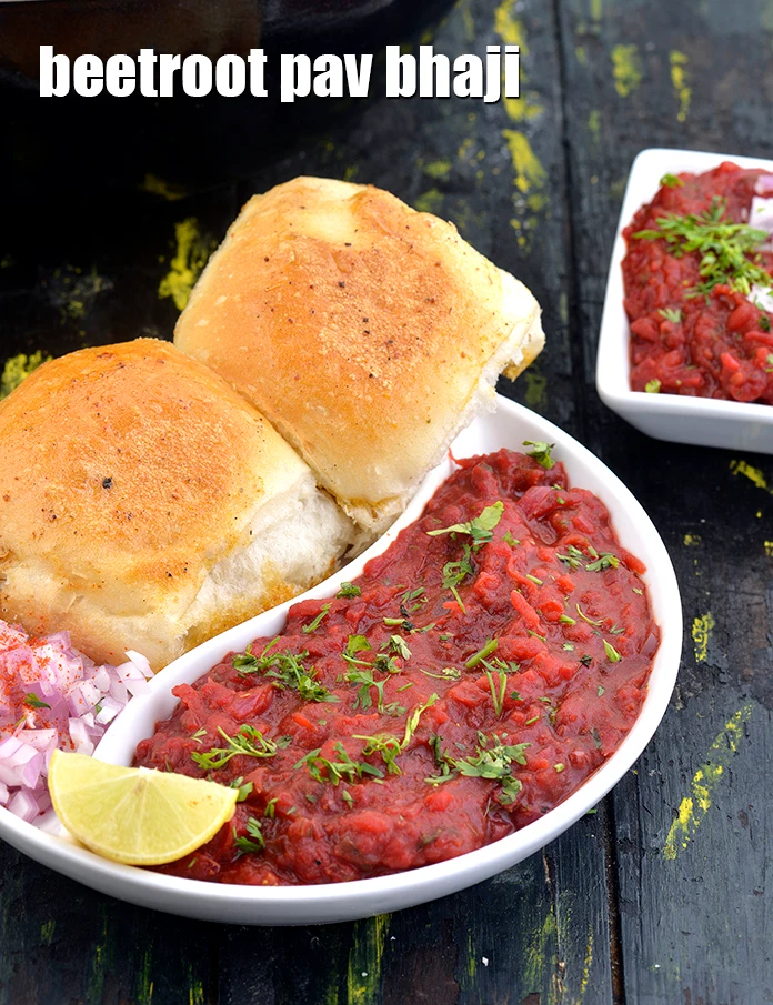 Step 16 – <p><strong>Beetroot Pav Bhaji</strong>.</p>