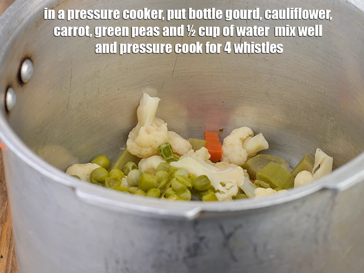 Step 1 – <p>To make the <strong>lauki pav bhaji recipe</strong><span style="background-color:rgb(255,255,255);color:rgb(0,0,0);"> | </span><strong>pav bhaji with doodhi</strong><span style="background-color:rgb(255,255,255);color:rgb(0,0,0);"> | …