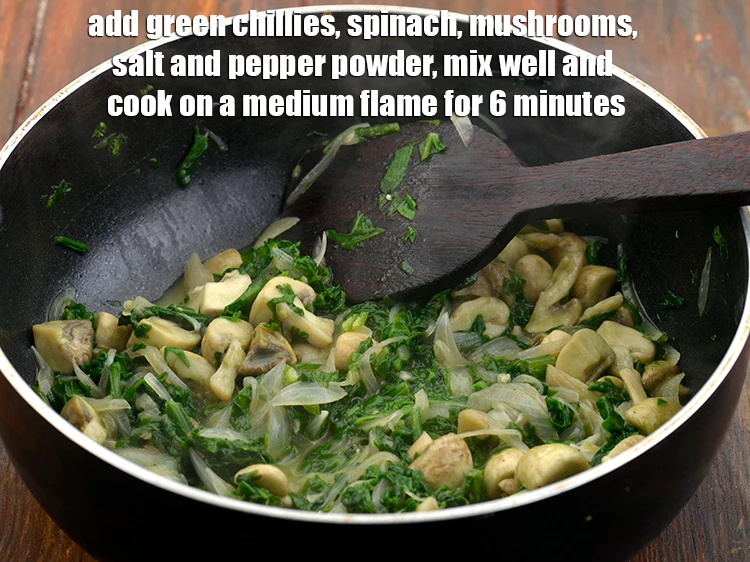 Step 9 – <p><span style="background-color:rgb(255,255,255);color:rgb(0,0,0);">Add the 2 tsp finely </span><a href="https://www.tarladalal.com/glossary-green-chillies-hari-mirch-331i#ing_2388"><u>chopped green chillies</u></a><span style="background-color:rgb(255,255,255);color:rgb(0,0,0);">, 2 cups </span><a href="https://www.tarladalal.com/glossary-spinach-palak-255i#ing_2362"><u>chopped …