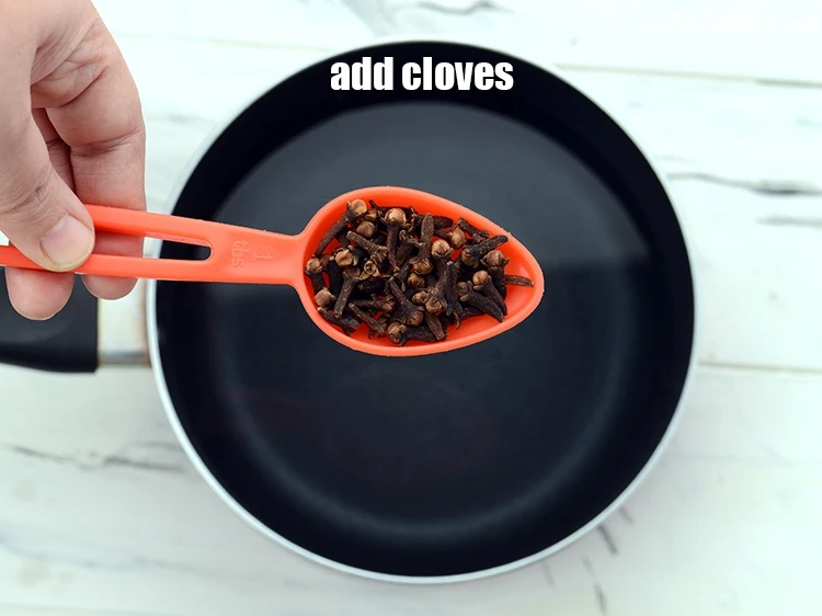 Step 4 – <p>Add 1 tbsp&nbsp;<a href="https://www.tarladalal.com/glossary-cloves-laung-lavang-322i">cloves (laung / lavang)</a>.</p>