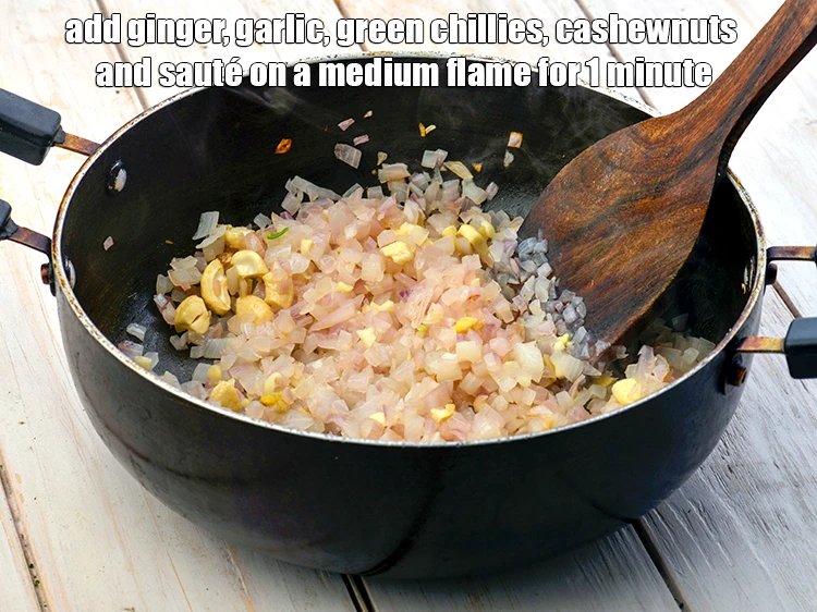 Step 2 – <p><span style="background-color:rgb(255,255,255);color:rgb(0,0,0);">Add the 1 tsp finely </span><a href="https://www.tarladalal.com/glossary-ginger-adrak-453i#ing_2366"><u>chopped ginger (adrak)</u></a><span style="background-color:rgb(255,255,255);color:rgb(0,0,0);">, 1 tsp finely </span><a …