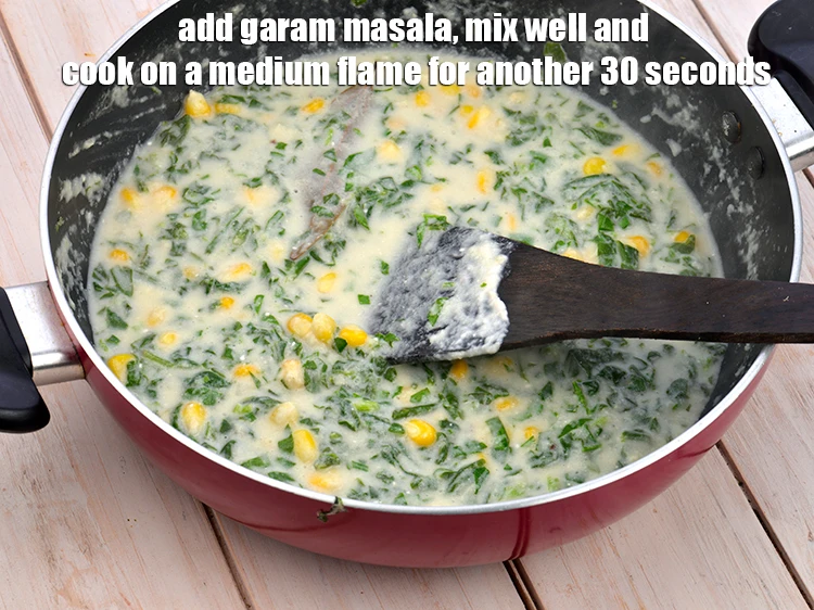 Step 8 – <p><span style="background-color:rgb(255,255,255);color:rgb(0,0,0);">Add the 1/2 tsp </span><a href="https://www.tarladalal.com/glossary-garam-masala-296i"><u>garam masala</u></a><span style="background-color:rgb(255,255,255);color:rgb(0,0,0);">, mix well and cook on a …