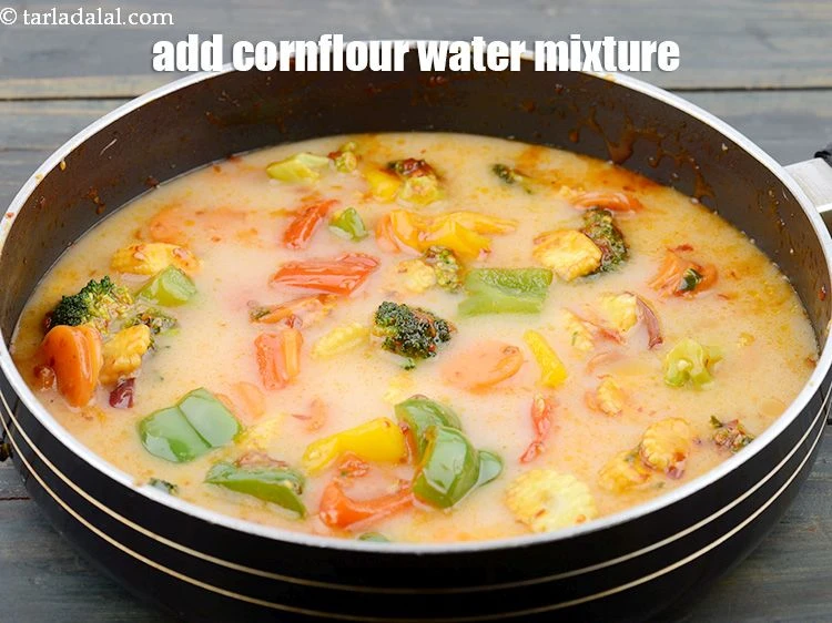 Step 23 – <p>Add cornflour water mixture.</p>