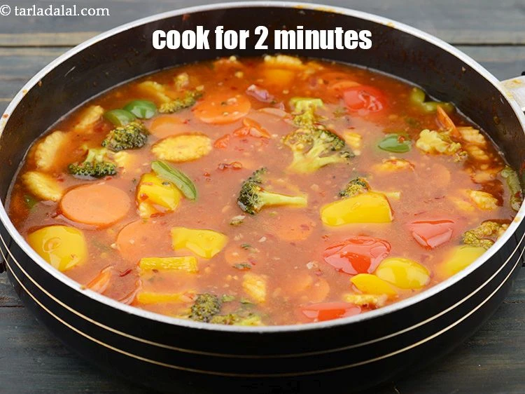 Step 25 – <p>Cook on medium flame for 2 minutes.</p>