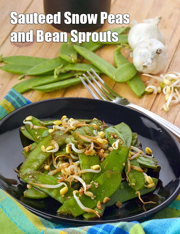 Step 6 – <p><strong>Sauteed Snow Peas and Bean Sprouts</strong>.</p>