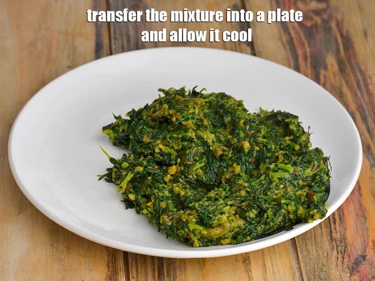 Step 25 – <p><span style="background-color:rgb(255,255,255);color:rgb(0,0,0);">Transfer the <strong>mixture</strong> into a plate and allow it cool. Divide the <strong>stuffing</strong> into …